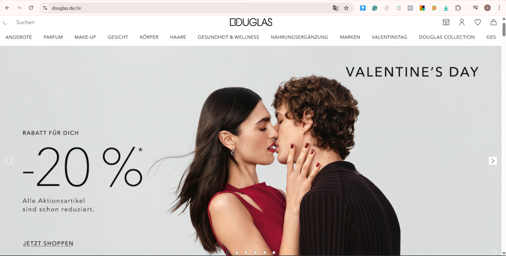 mua hộ hàng Đức từ website Douglas