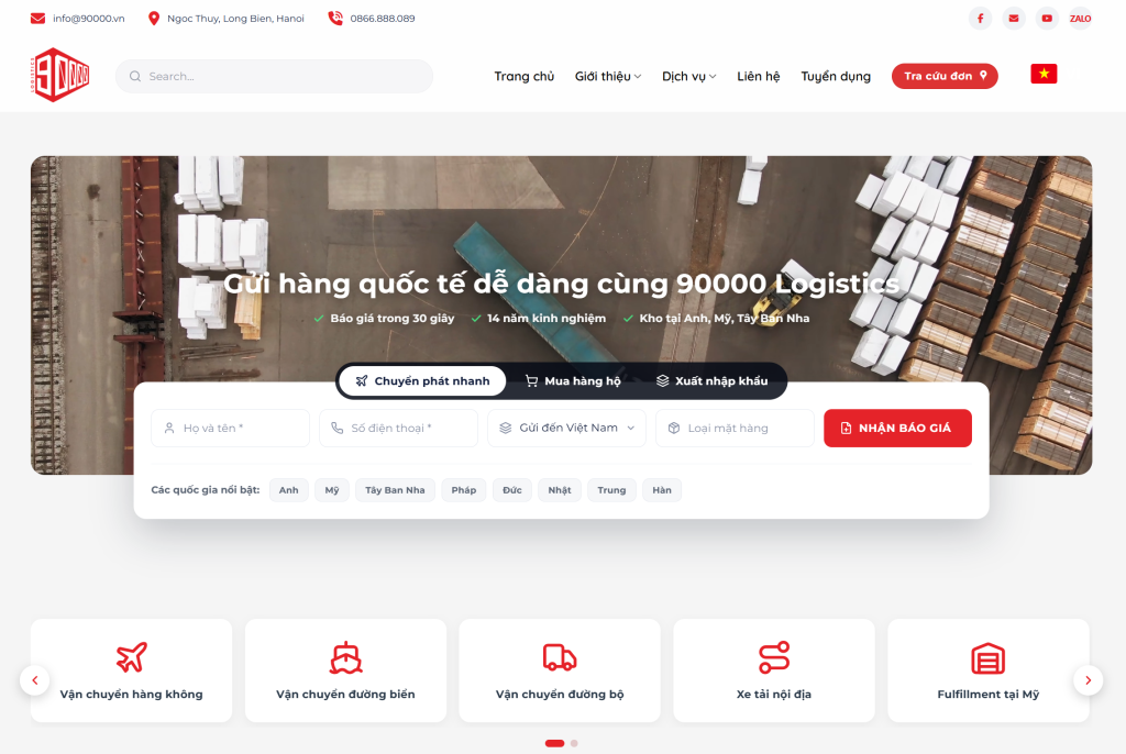90000 Logistics có thể hỗ trợ mô hình nào?